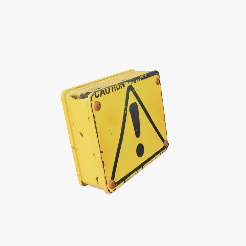 Vintage Warning Sign Model Pack